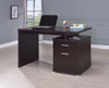 Irving 2-drawer Office Desk with Cabinet Cappuccino / CS-800109