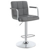 Palomar Adjustable Height Bar Stool Grey and Chrome / CS-121096
