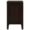 Carlton 2-drawer Nightstand Cappuccino / CS-202092