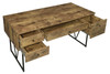 Analiese 63-inch 4-drawer Writing Desk Rustic Nutmeg / CS-800999