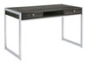 Wallice 2-drawer Writing Desk Weathered Grey and Chrome / CS-801221