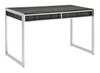 Wallice 2-drawer Writing Desk Weathered Grey and Chrome / CS-801221