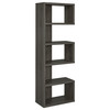 Joey 71-inch 5-shelf Bookshelf Weathered Grey / CS-800552