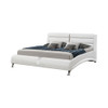 Jeremaine Upholstered Queen Sleigh Bed White / CS-300345Q