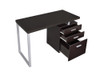 Brennan 3-drawer Office Desk Cappuccino / CS-800519