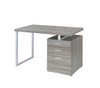 Brennan 3-drawer Office Desk Weathered Grey / CS-800520