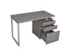 Brennan 3-drawer Office Desk Weathered Grey / CS-800520