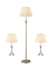 Griffin 3-piece Floor and Table Lamp Set Brushed Nickel / CS-901235