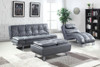 Dilleston Upholstered Tufted Convertible Sofa Bed Grey / CS-500096