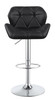 Berrington Adjustable Bar Stools Chrome and Black (Set of 2) / CS-100425