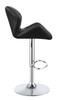 Berrington Adjustable Bar Stools Chrome and Black (Set of 2) / CS-100425