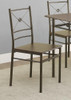 Anna 5-piece Rectangular Dining Set Dark Bronze / CS-100033