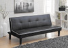 Katrina Tufted Upholstered Sofa Bed Black / CS-550044