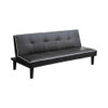 Katrina Tufted Upholstered Sofa Bed Black / CS-550044