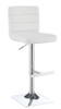 Bianca Upholstered Adjustable Bar Stools White and Chrome (Set of 2) / CS-120694