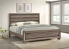 Kauffman Wood Eastern King Panel Bed Washed Taupe / CS-204191KE