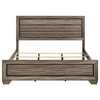 Kauffman Wood Eastern King Panel Bed Washed Taupe / CS-204191KE