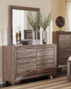 Kauffman 6-drawer Dresser Washed Taupe / CS-204193