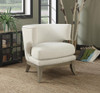 Jordan Dominic Barrel Back Accent Chair White and Weathered Grey / CS-902559