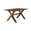 Alston X-shaped Dining Table Knotty Nutmeg / CS-106381
