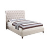 Devon 57-inch Upholstered California King Panel Bed Beige / CS-300525KW