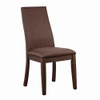 Spring Creek Upholstered Side Chairs Rich Cocoa Brown (Set of 2) / CS-106582