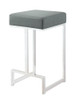 Gervase Square Counter Height Stool Grey and Chrome / CS-105252
