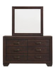 Kauffman Rectangular Dresser Mirror Dark Cocoa / CS-204394