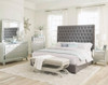 Camille Upholstered California King Panel Bed Grey / CS-300621KW