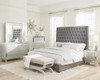 Camille Upholstered California King Panel Bed Grey / CS-300621KW