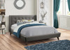 Carrington Upholstered California King Wingback Bed Grey / CS-301061KW