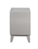 Leighton 2-drawer Nightstand Metallic Mercury / CS-204922