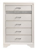 Miranda 5-drawer Bedroom Chest White / CS-205115