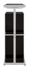 Zinnia 2-tier Bar Unit Glossy Black and White / CS-130076