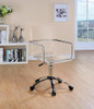 Amaturo Office Chair with Casters Clear and Chrome / CS-801436