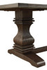 Parkins Double Pedestals Dining Table Rustic Espresso / CS-107411