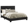 Dorian Faux Leather Upholstered Full Panel Bed Black / CS-300761F