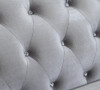 Frostine Button Tufted Sofa Silver / CS-551161