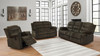 Rodman Upholstered Tufted Living Room Set Olive Brown / CS-601881-S3