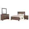 Kauffman 4-piece Eastern King Bedroom Set Washed Taupe / CS-204191KE-S4