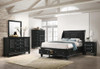 Sandy Beach 4-piece Queen Bedroom Set Black / CS-201329Q-S4