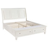 Sandy Beach 5-piece Eastern King Bedroom Set Cream White / CS-201309KE-S5