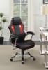 Lucas Upholstered Office Chair Black and Red / CS-801497