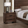 Brandon 2-drawer Nightstand Warm Brown / CS-205322