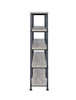 Analiese 4-shelf Open Bookcase Grey Driftwood / CS-801544