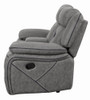 Higgins Pillow Top Arm Motion Loveseat with Console Grey / CS-602262