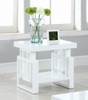 Schmitt Rectangular End Table High Glossy White / CS-705707