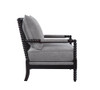 Blanchett Cushion Back Accent Chair Grey and Black / CS-903824