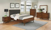 Robyn Wood Queen Panel Bed Dark Walnut / CS-205131Q