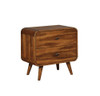 Robyn 2-drawer Nightstand Dark Walnut / CS-205132